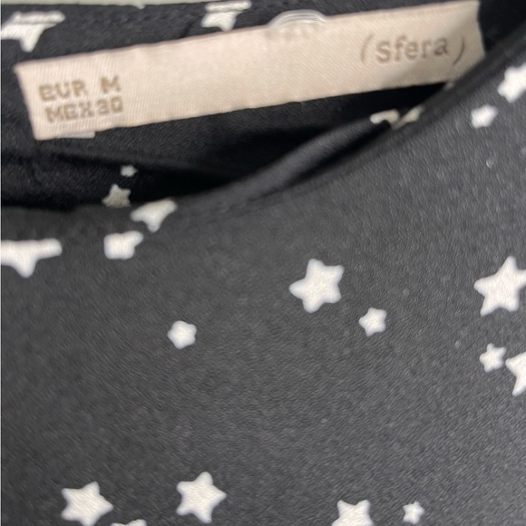 SFERA Dress Black With Stars Size medium. Excellent Condition - Picture 5 of 10